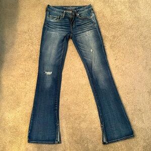 American Eagle Outfitters skinny stretch with kick. Size 4